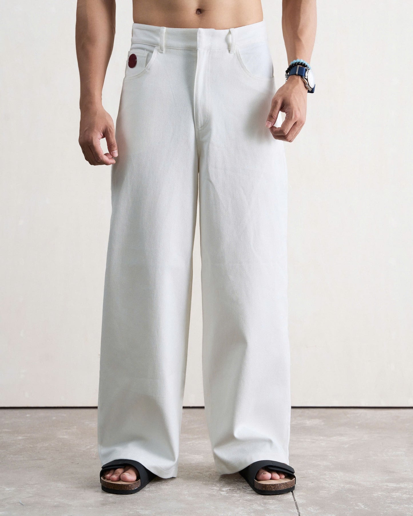 Quần jeans nam ống rộng
